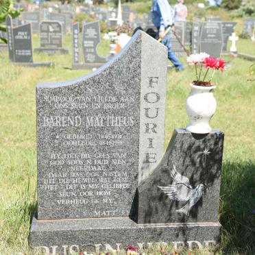 FOURIE Barend Mattheus 1974-1998