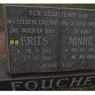 FOUCHE Frits 1912-1987 &amp; Minnie 1912-1995