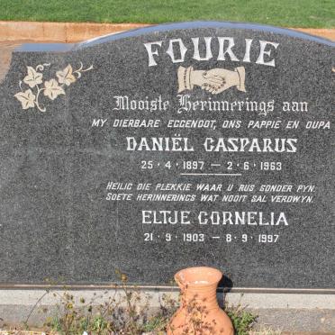 FOURIE Daniël Casparus 1897-1963 &amp; Eltje Cornelia 1903-1997