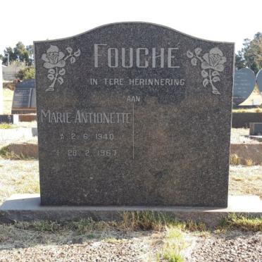 FOUCHÉ Marie Antionette 1940-1967