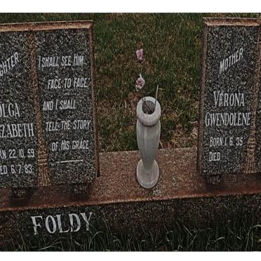 FOLDY Verona Gwendolene 1935- :: FOLDY Olga Elizabeth 1959-1983