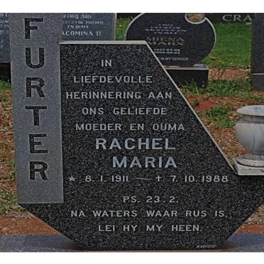 FURTER Rachel Maria 1911-1988