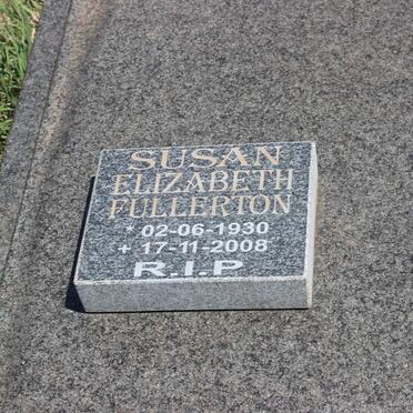 FULLERTON Susan Elizabeth 1930-2008