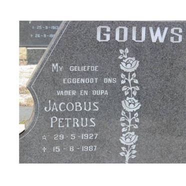 GOUWS Jacobus Petrus 1927-1987