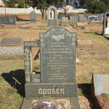 GOOSEN Gerhardus Cornelius 1915-1952
