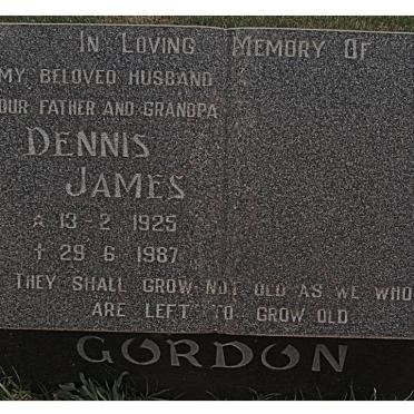 GORDON Dennis James 1925-1987