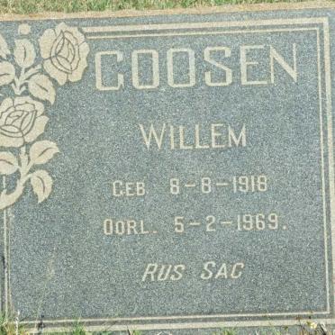 GOOSEN Willem 1918-1969