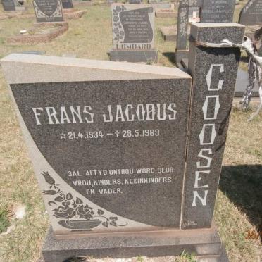 GOOSEN Frans Jacobus 1934-1969