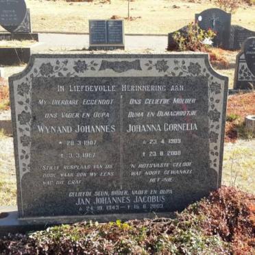 GOOSEN Wynand Johannes 1907-1967 &amp; Johanna Cornelia 1909-2008 :: GOOSEN Jan Johannes Jacobus 1943-2003