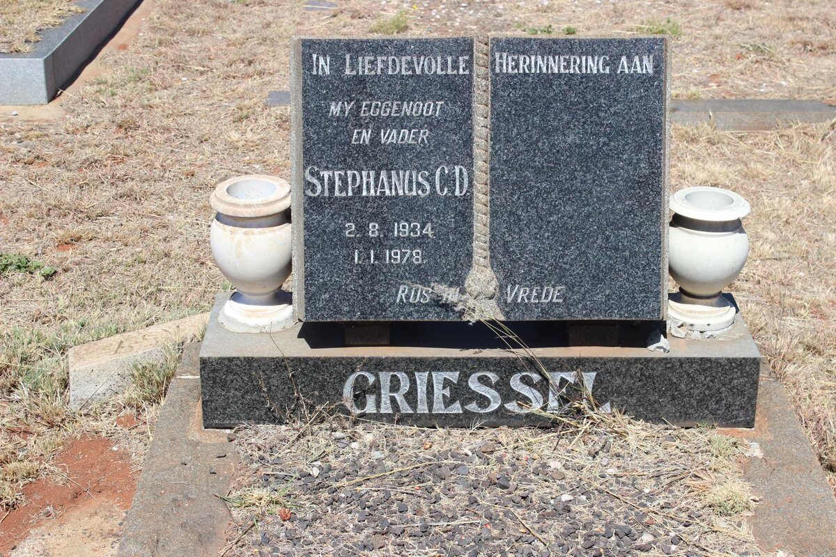 GRIESSEL Stephanus C.D. 1934-1978