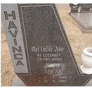 HAVINGA John Adean 1948-1989