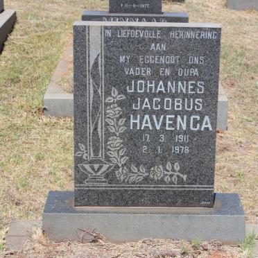 HAVENGA Johannes Jacobus 1911-1978