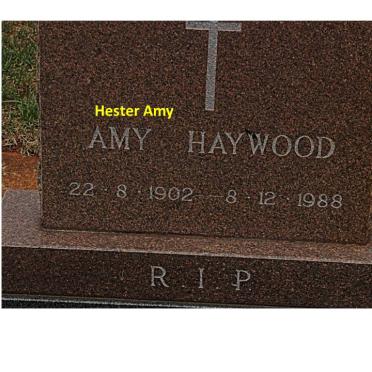 HAYWOOD Amy 1902-1988