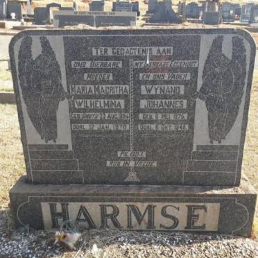 HARMSE Wynand Johannes 1875-1948 &amp; Maria Magritha Wilhelmina 1884-1970