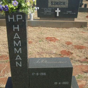 HAMMAN H.P. 1916-1980