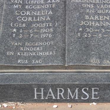 HARMSE Barend Johannes 1911-1980 &amp; Cornelia Corlina JOOSTE 1908-1976