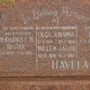HAVELAAR Hermanus F.M. 1889-1957 :: HAVELAAR Willem Jacob 1920-1987 &amp; Olga Johanna 1918-1959 :: HAVELAAR Peter 1950-1956