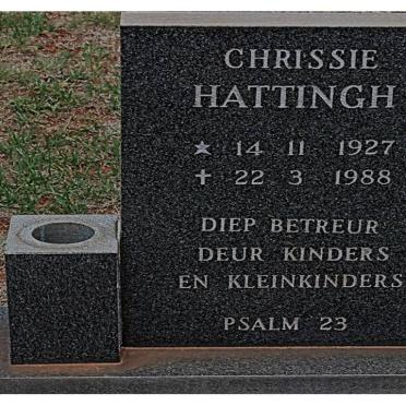 HATTINGH Chrissie 1927-1988