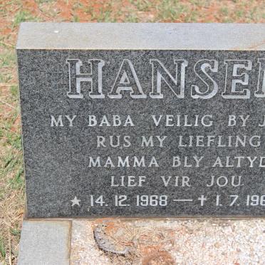 HANSEN ? 1968-1969