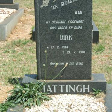 HATTINGH Dirk 1914-1981