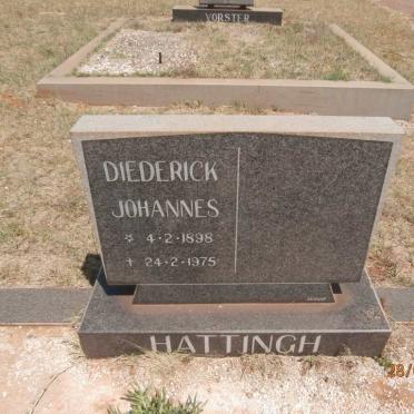 HATTINGH Diederick Johannes 1898-1975