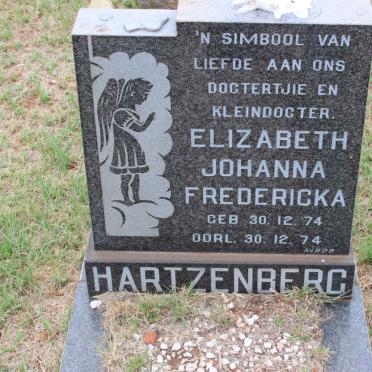 HARTZENBERG Elizabeth Johanna Fredericka 1974-1974