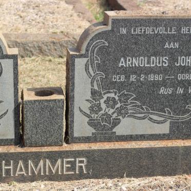 HAMMER Arnoldus Johannes 1890-1972 &amp; Anna 1895-1961