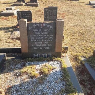 HUGO Sukie nee NAUDE 1903-1952