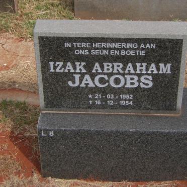 JACOBS Izak Abraham 1952-1954
