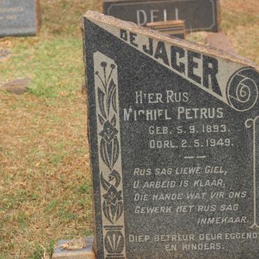 JAGER Michiel Petrus, de 1893-1949