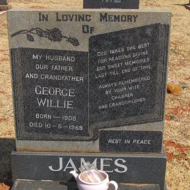JAMES George Willie 1908-1968