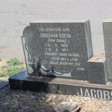 JACOBS Christiaan Gideon 1906-1973