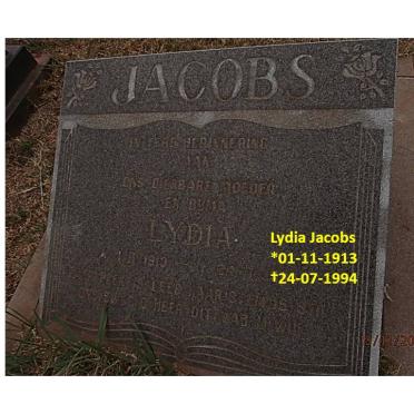 JACOBS Lydia 1913-1994