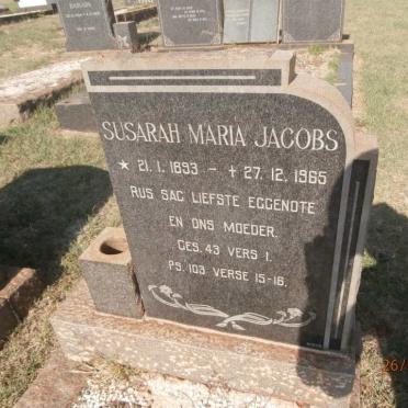 JACOBS Susarah Maria 1893-1965