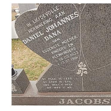 JACOBS Daniel Johannes 1933-1991