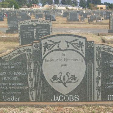 JACOBS Petrus Johannes Francois 1869-1968 &amp; Maria Petronella 1900-1957