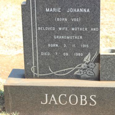 JACOBS Marie Johanna nee VOS 1915-1980