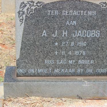 JACOBS A.J.H. 1916-1978