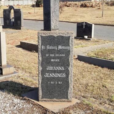 JENNINGS William -1966 & Johanna -1982 _1