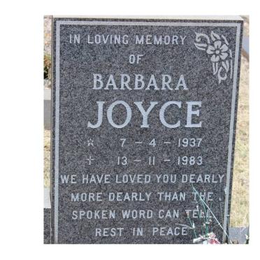 JOYCE Barbara 1937-1983