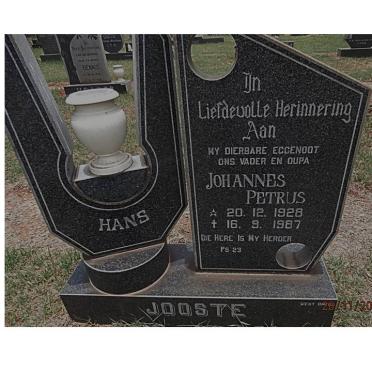 JOOSTE Johannes Petrus 1928-1987