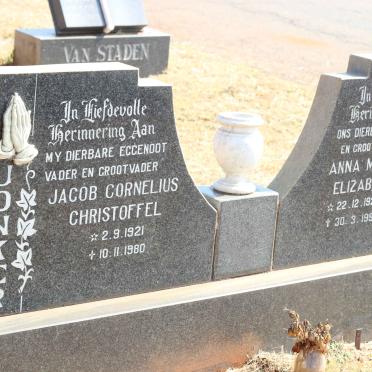 JONKER Jacob Cornelius Christoffel 1921-1980 &amp; Anna Maria Elizabeth 1920-1997