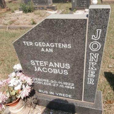 JONKER Stefanus Jacobus 1922-1991