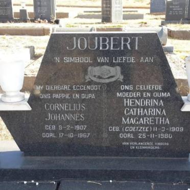 JOUBERT Cornelius Johannes 1907-1967 &amp; Hendrina Catharina Magaretha COETZEE 1909-1980