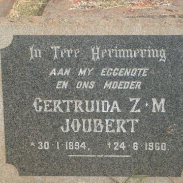 JOUBERT Gertruida Z.M. 1894-1960