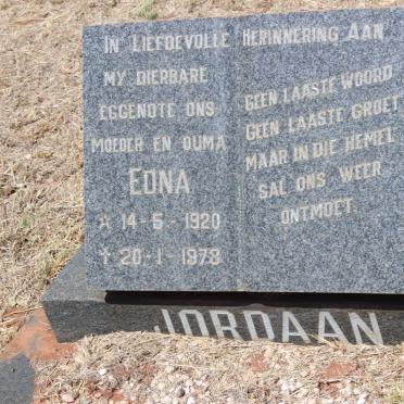 JORDAAN Edna 1920-1978
