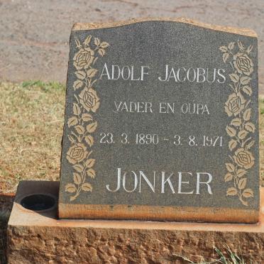 JONKER Adolf Jacobus 1890-1971
