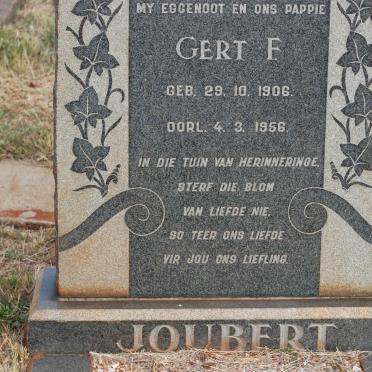 JOUBERT Gert F. 1906-1956