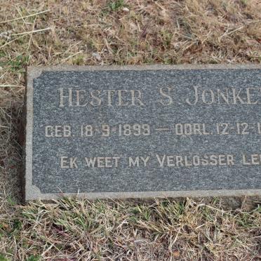 JONKER Hester S. 1899-1960