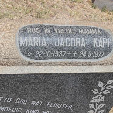 KAPP Maria Jacoba 1937-1977
